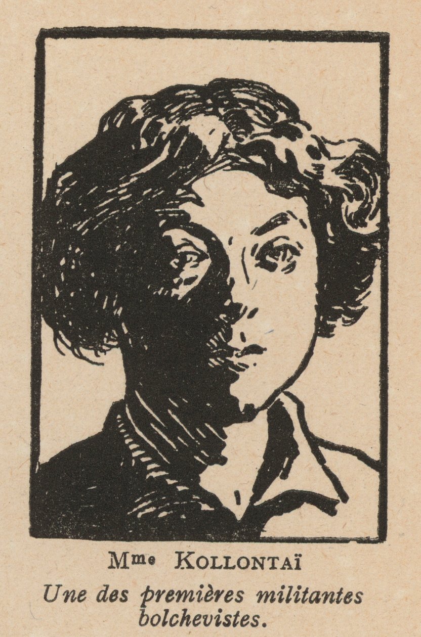 Alekszandra Kollontai, orosz marxista forradalmár és diplomata (litho) alkotó: French School