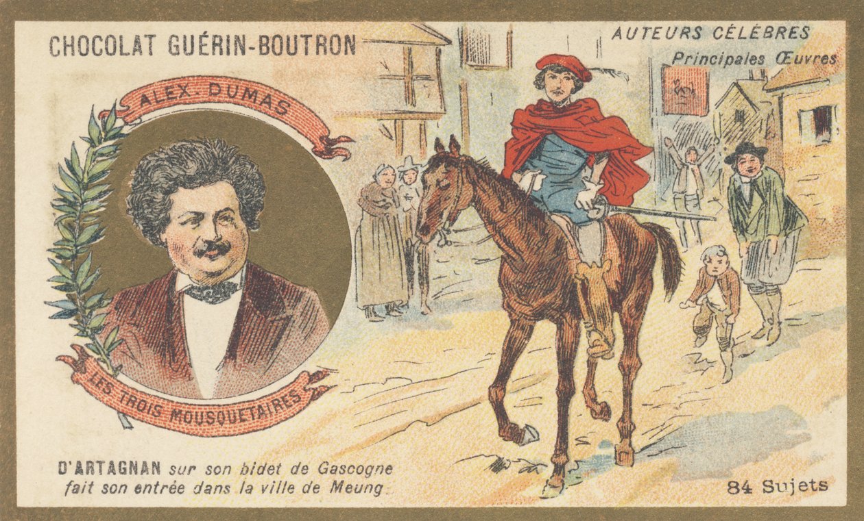 Alexandre Dumas (1802-1870), francia író, a "Les trois musketeaires" című regény (1844) szerzője. alkotó: French School