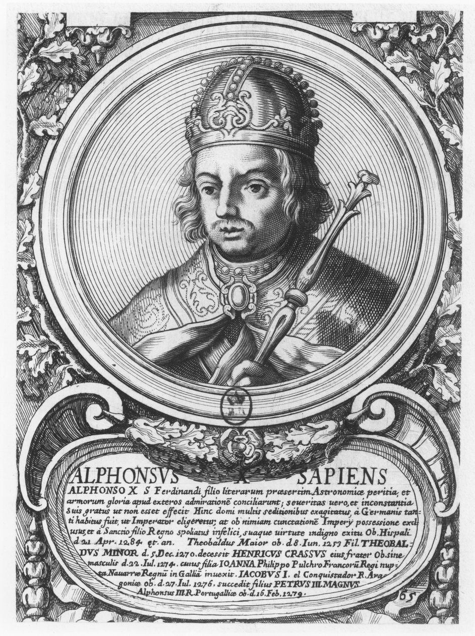Alfonso X, a bölcs (metszet) alkotó: French School