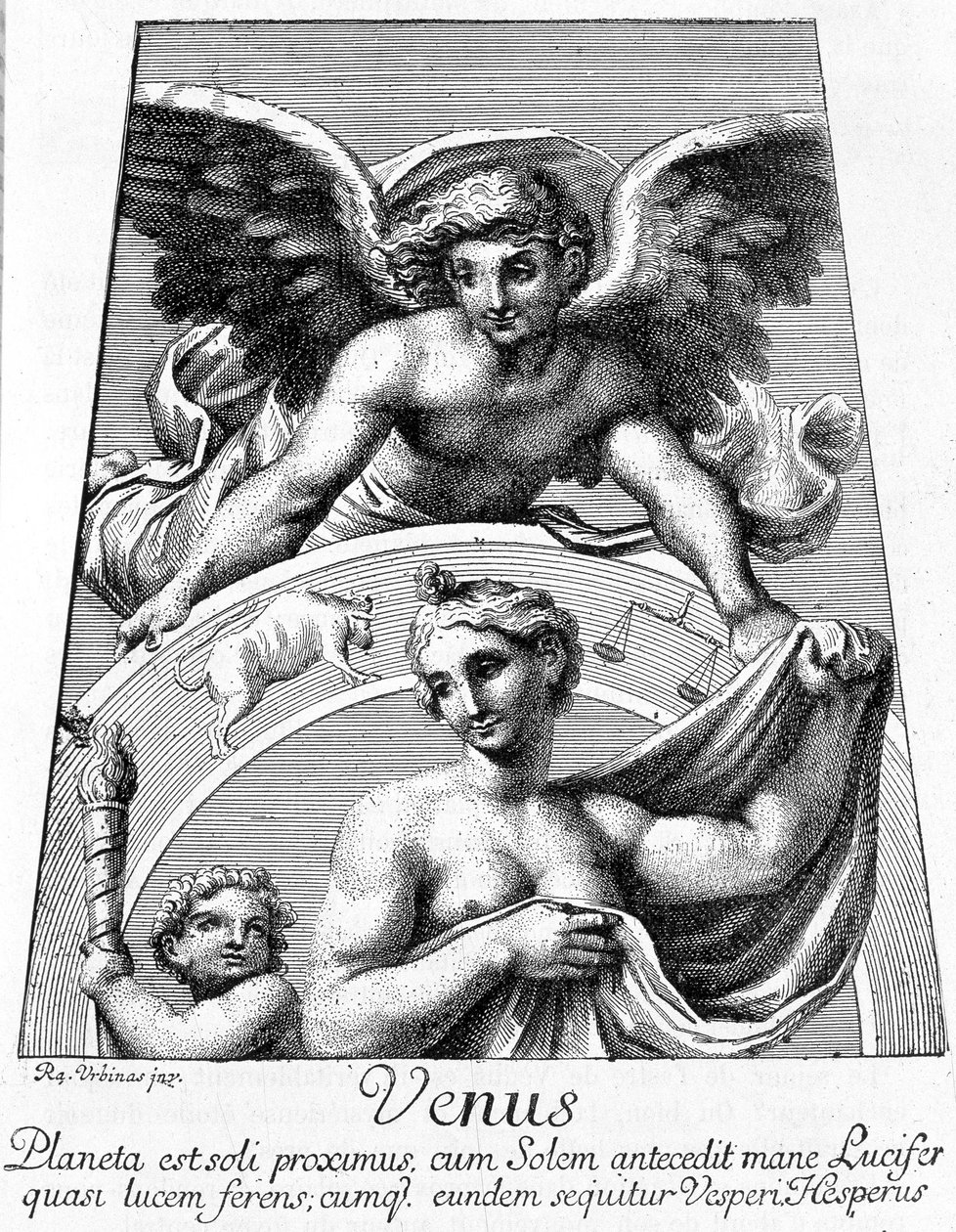 A Vénusz bolygó allegóriája – Camille Flammarion „Les Terres du Ciel”-jében, szerk. Marpon & Flammarion, Párizs alkotó: French School