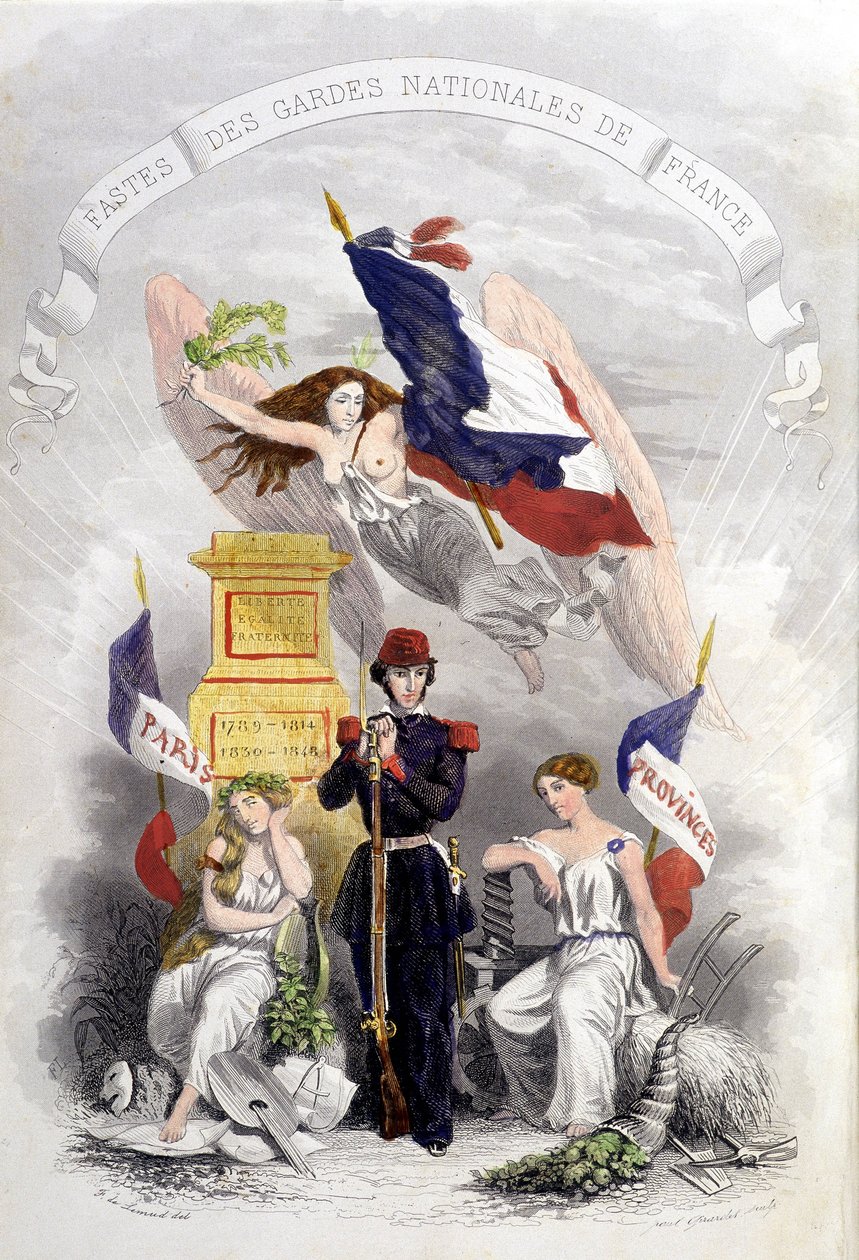 A francia forradalmak allegóriája alkotó: French School