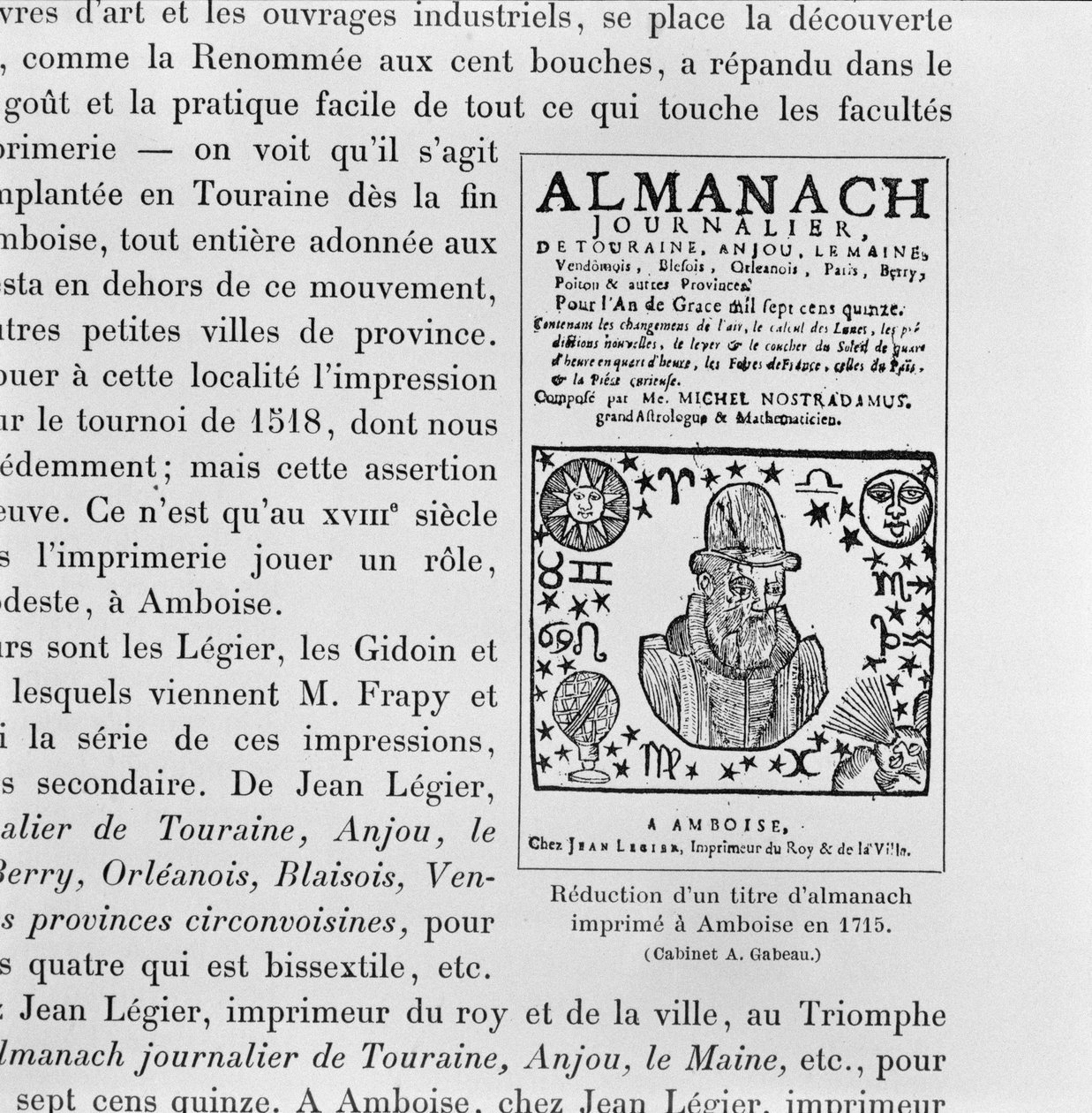 Michel de Nostradame (Nostradamus) almanach (1503-66) 1715 alkotó: French School