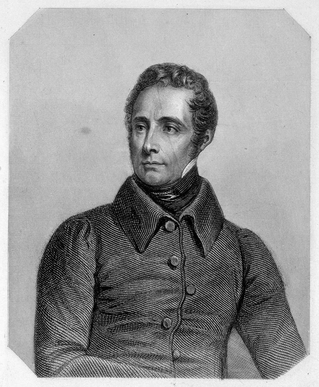 Alphonse de Lamartine francia költő (1790-1869). Lamartine „A Girondinok története” című könyvében alkotó: French School