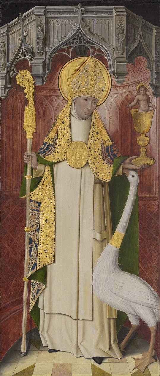 Oltárkép Thuison-les-Abbeville-ből: Lincolni Szent Hugh, 1490-1500 alkotó: French School