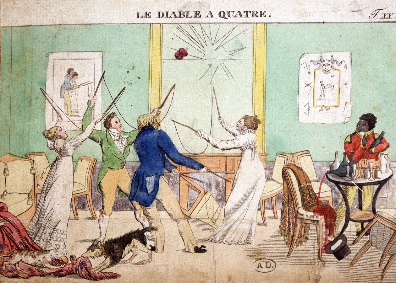 Ókori játékok: A négy ördög (Diabolo) alkotó: French School