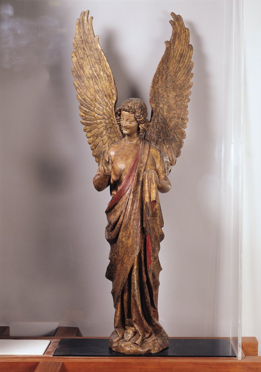 Angel, 1260-70, a Saudemont templomból (aranyozott fa) alkotó: French School