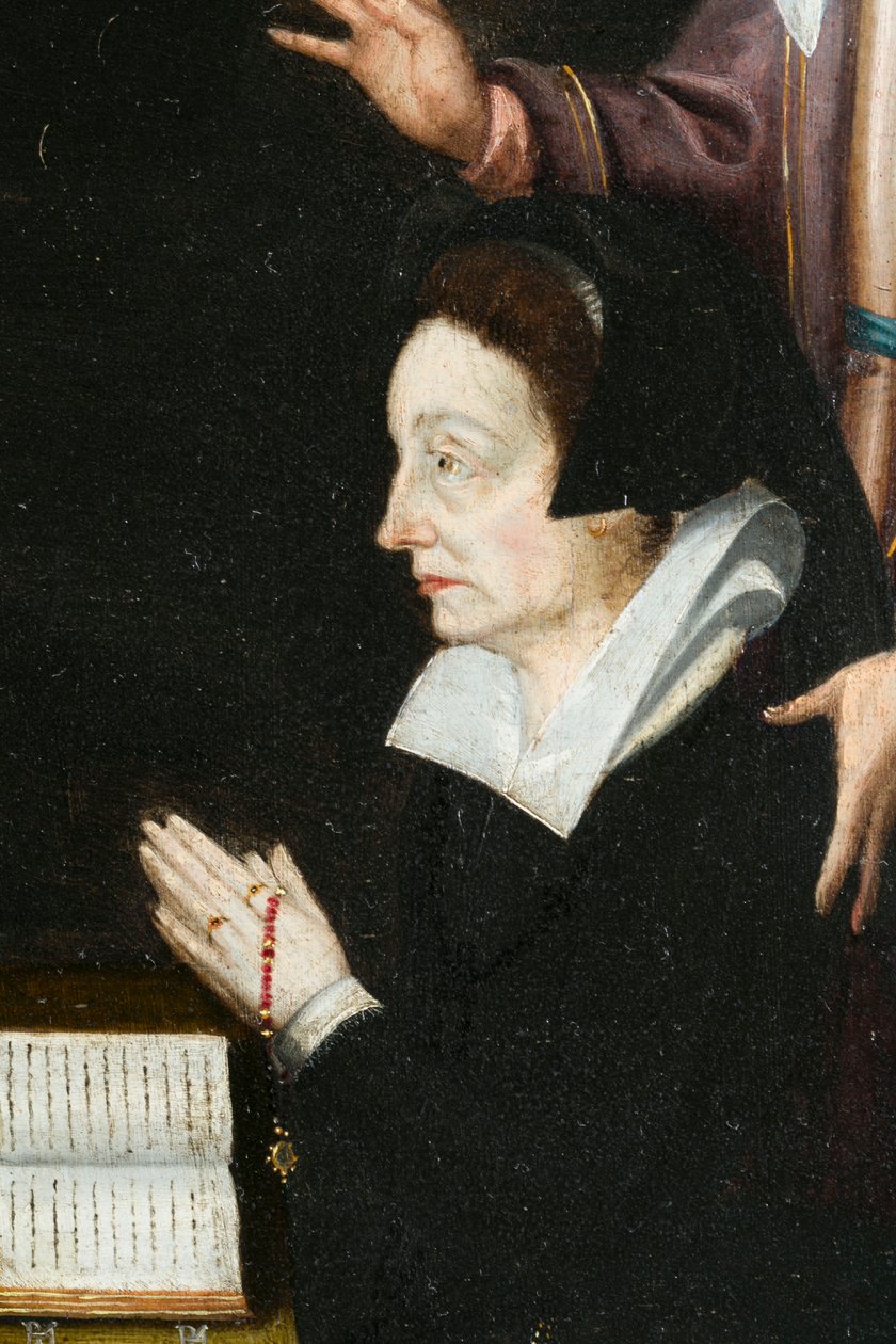 Anne Aubrey, részlet. Aubrey triptichonja alkotó: French School