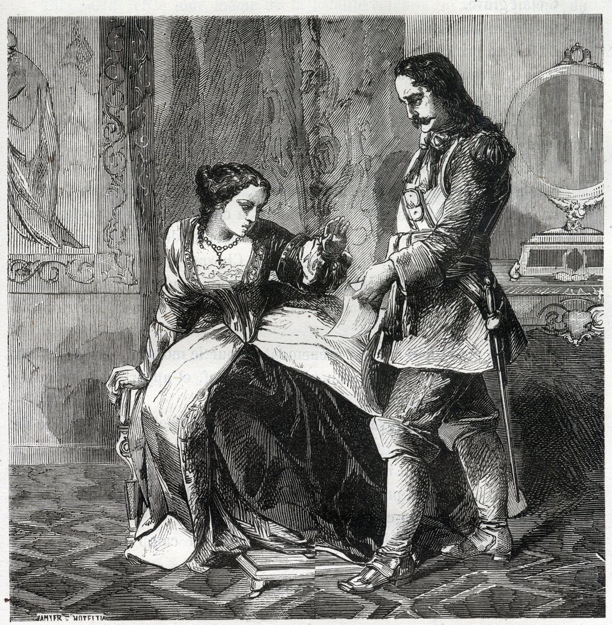 Anne Ninon”” az Enclo (vagy Ninon de Lenclos vagy Ninon de Lanclos alkotó: French School