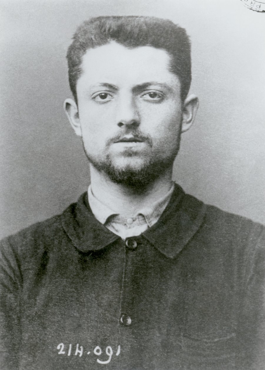Emile Henry (1872-94) antropometrikus portréja, alkotó: French School