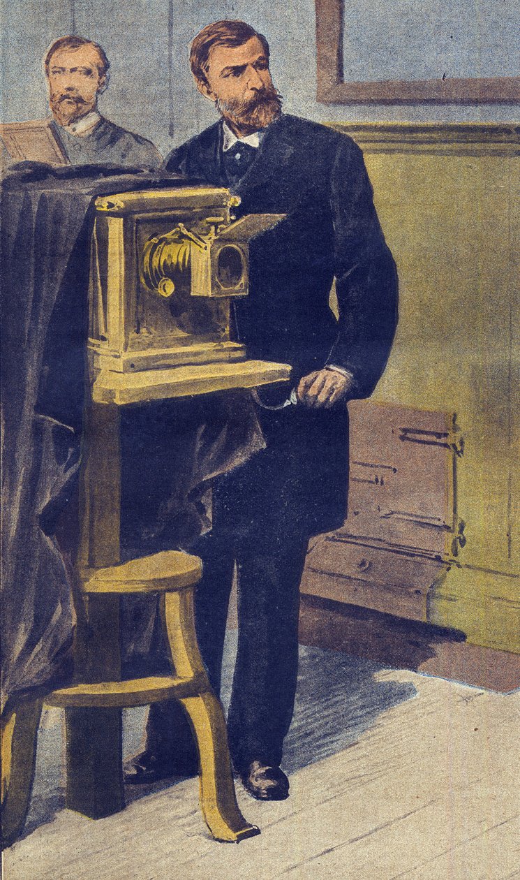 Antropometria – Alphonse Bertillon (1853-1914) illusztráció a „Le Petit Journal” 1899. májusi számából (metszet) alkotó: French School