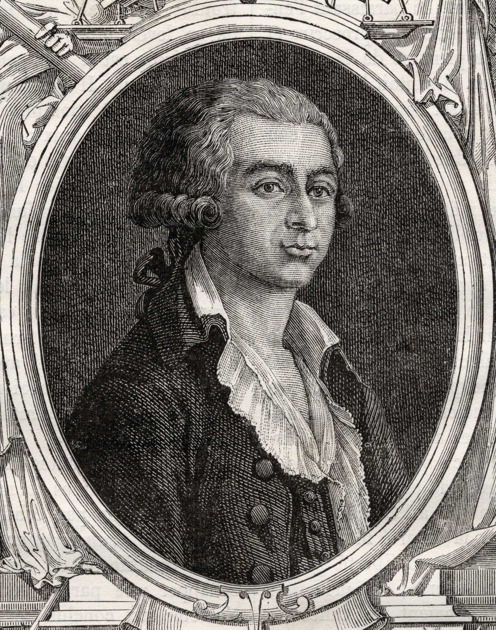Antoine-Joseph Gorsas (1752-93) Louis Blanc (1811-82) „Histoire de la Revolution Francaise” című művéből (metszet) alkotó: French School