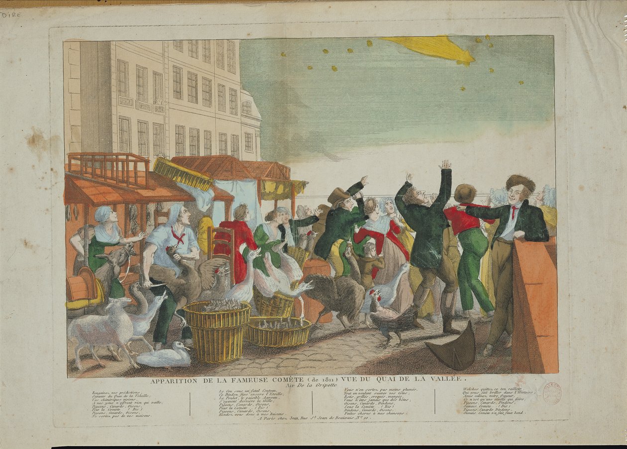 A nagy üstökös megjelenése 1811-ben alkotó: French School