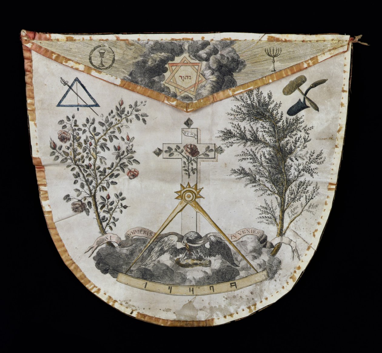 A Rose-Croix Rend mesterének köténye (bőr) alkotó: French School