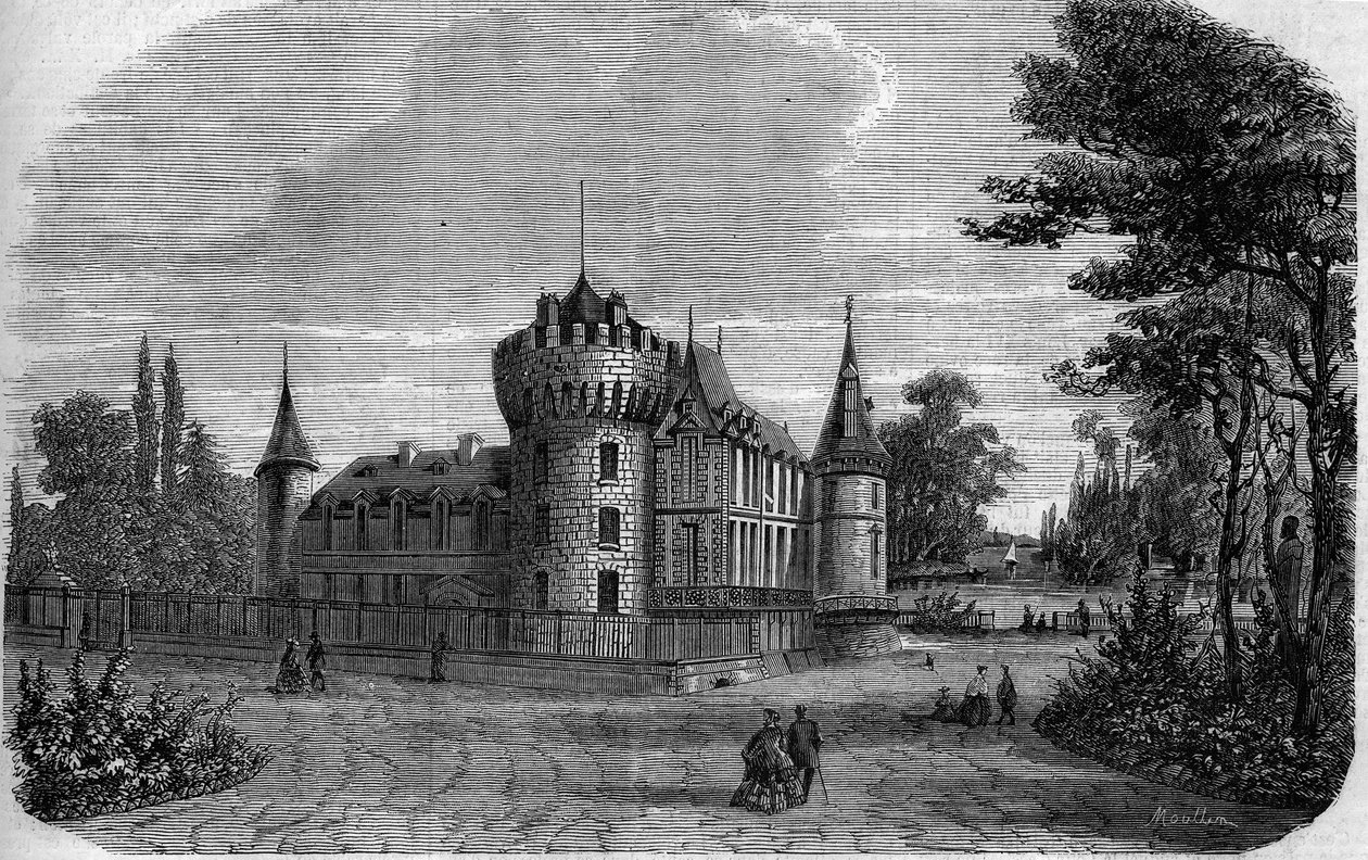 Építészet: a Rambouillet-i kastély külső képe (14-15. század, században újjáépítették) alkotó: French School