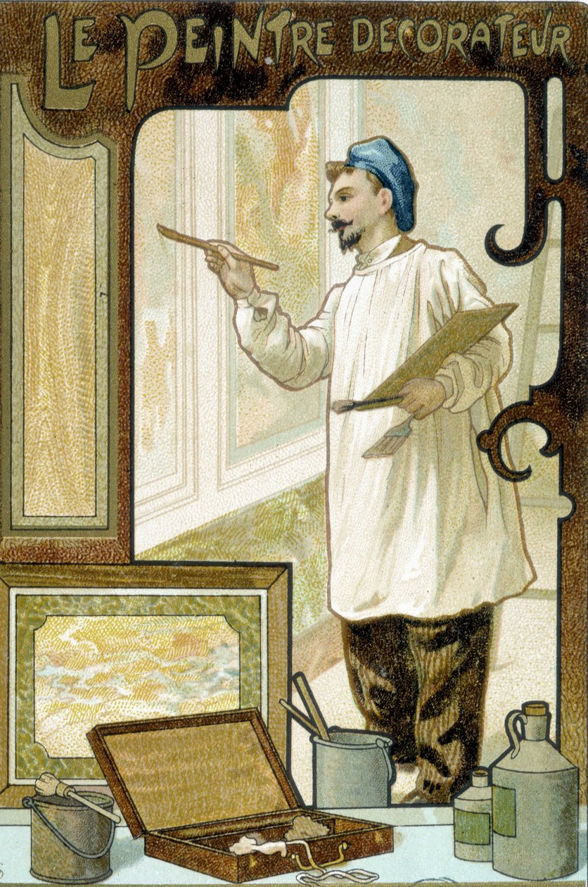 Kézműves: a festő dekoratőr - Chromo. alkotó: French School
