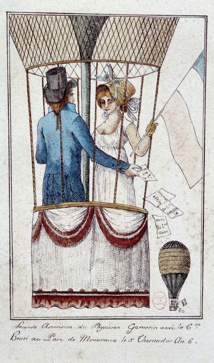 Andre Jacques Garnerin fizikus mennybemenetele alkotó: French School