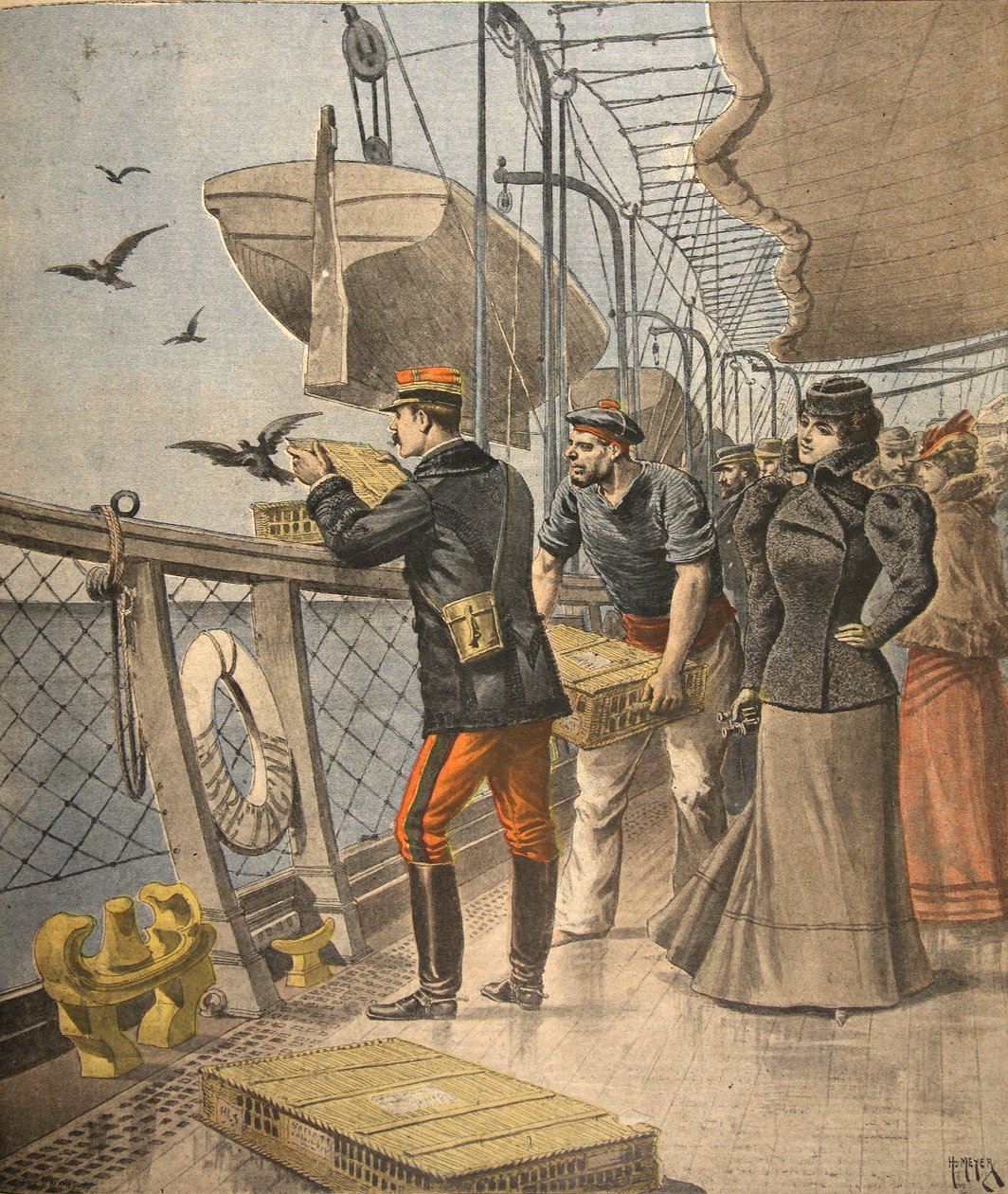 Tengeren, illusztráció a Le Petit Journal: Supplement illustre, 1898. április 10. alkotó: French School