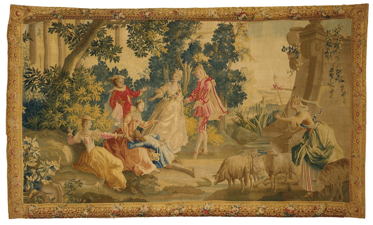 Aubusson lelkipásztori kárpit alkotó: French School