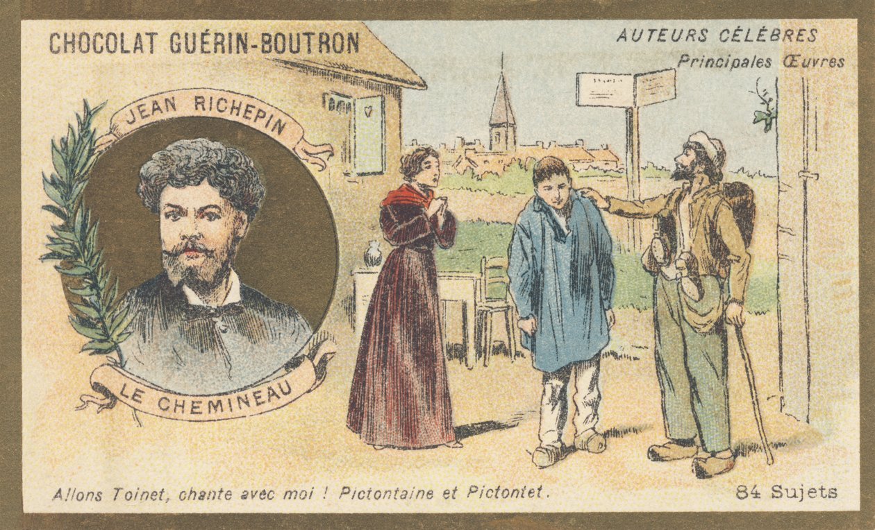 Auguste-Jules Richepin, Jean Richepin (1849-1926), francia költő, regény- és drámaíró, a „Le chemineau”, öt felvonásos dráma (1897) szerzője alkotó: French School
