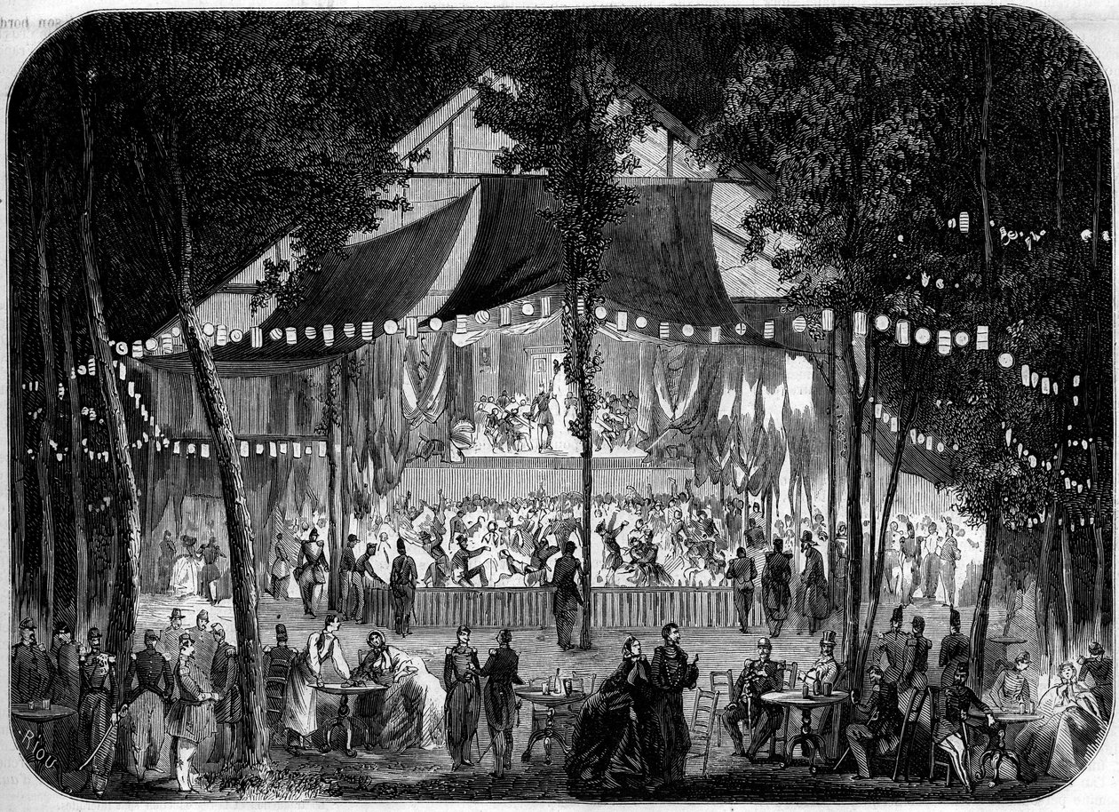 A marne-i chalonsi katonai táborban szervezett bál (51) alkotó: French School
