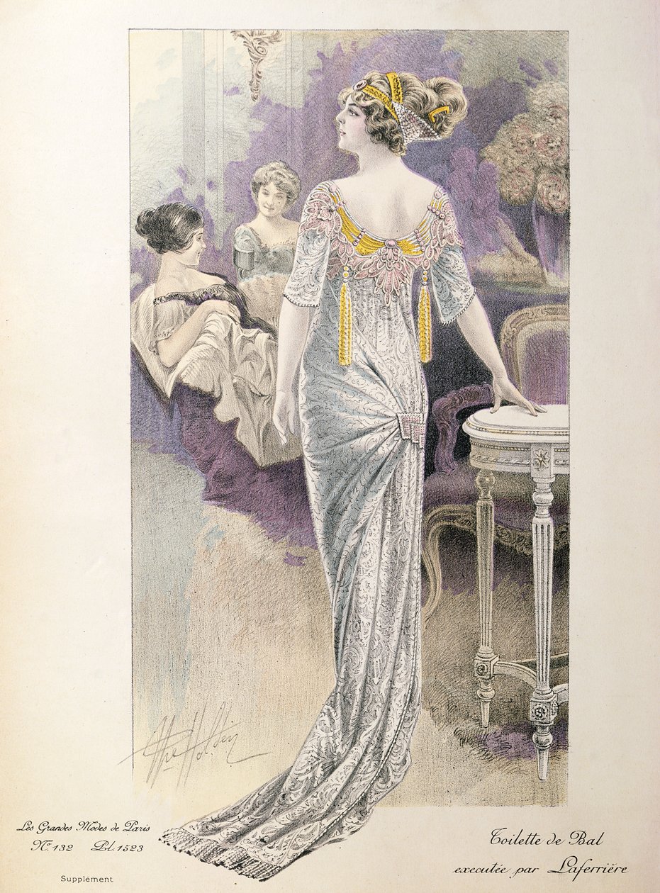 Báli ruha, a Les Grandes Modes de Paris-tól alkotó: French School