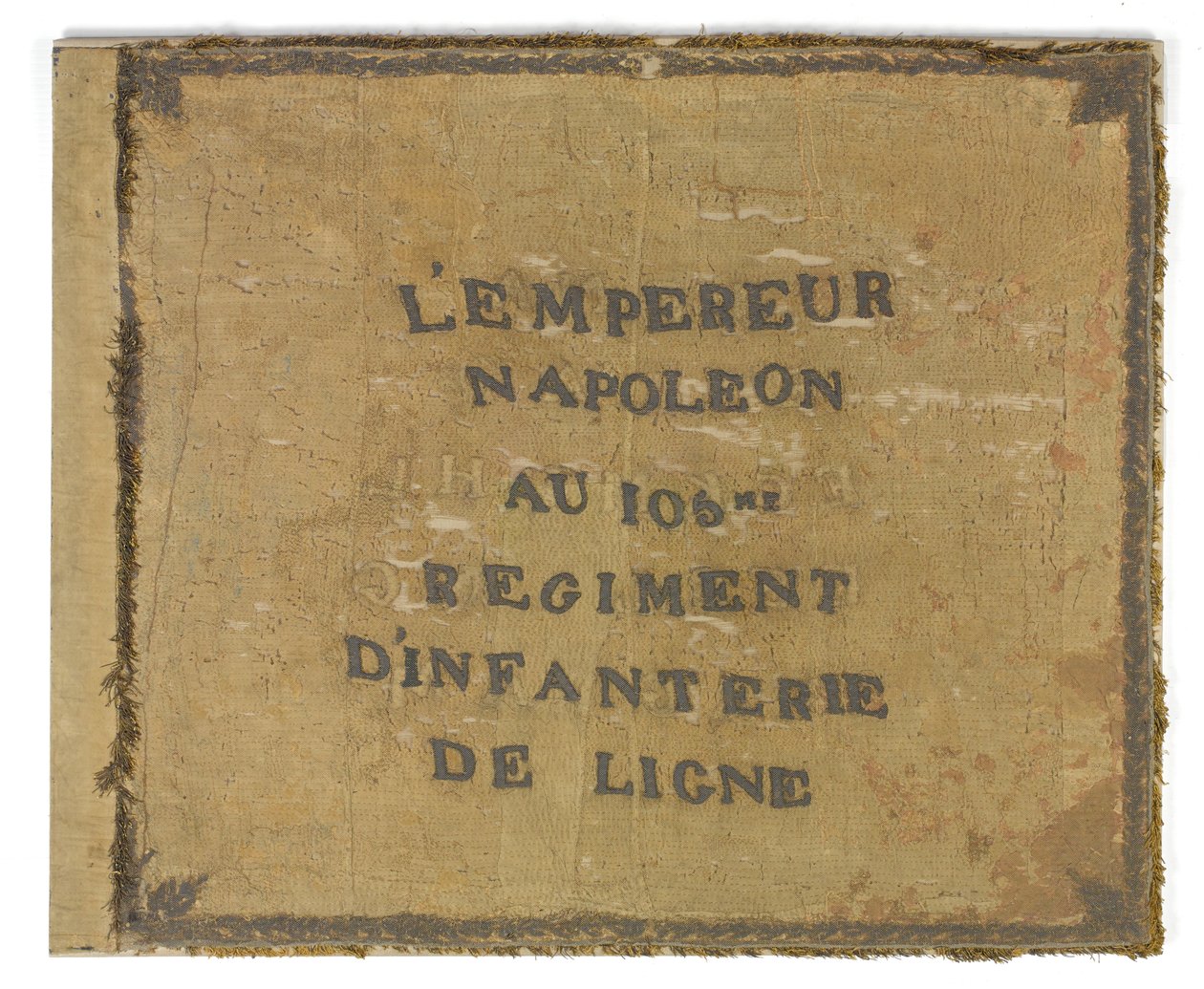 A francia 105. ezred zászlója, 1815 körül alkotó: French School