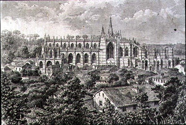 Batalha kolostor az 1860-as években (metszet) alkotó: French School