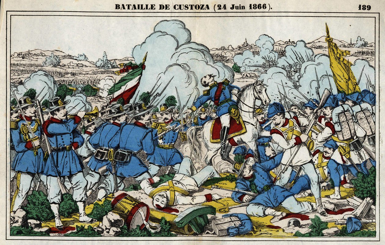A custozai csata június 24-én alkotó: French School