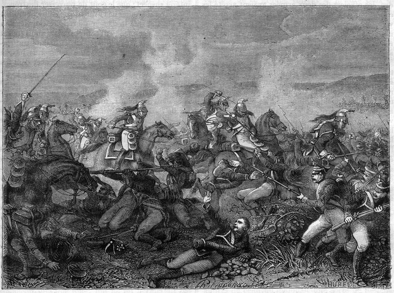 Saint-Dizier-i csata, 1814. január 27. (szövetséges orosz csapatok francia őrsárkányok ellen) Saint Dizier-i csata - az őrség sárkányainak gyönyörű rohama - Őrsárkányok csatája a landskoi oroszok ellen - a "Histoire de l