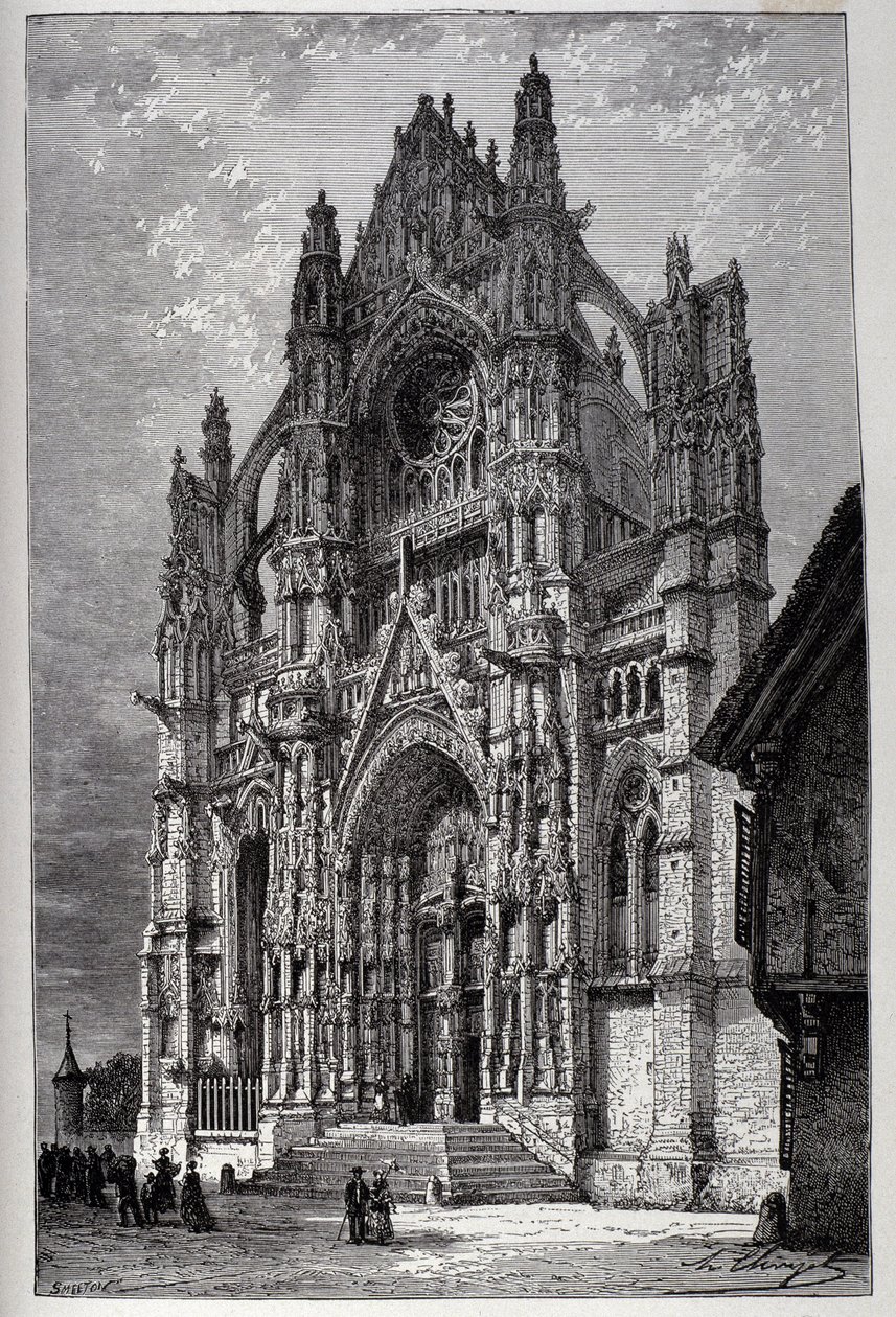 Beauvais katedrális - metszet alkotó: French School