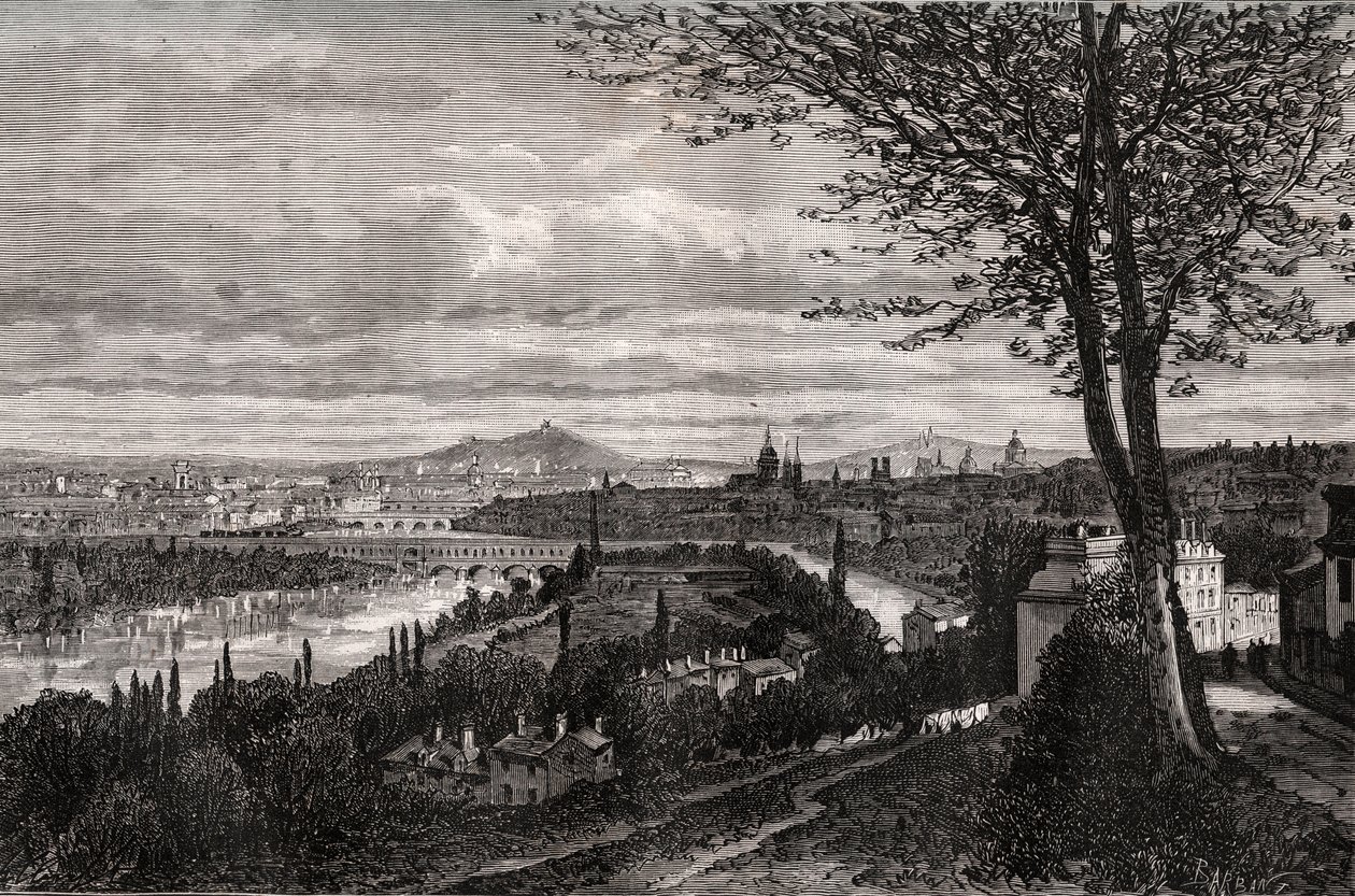 Bellevue (Seine-et-Oise) - V. A. Malt-Brown metszet a „La France illustrée: földrajz, történelem, statisztikai igazgatás” c. 1884 alkotó: French School