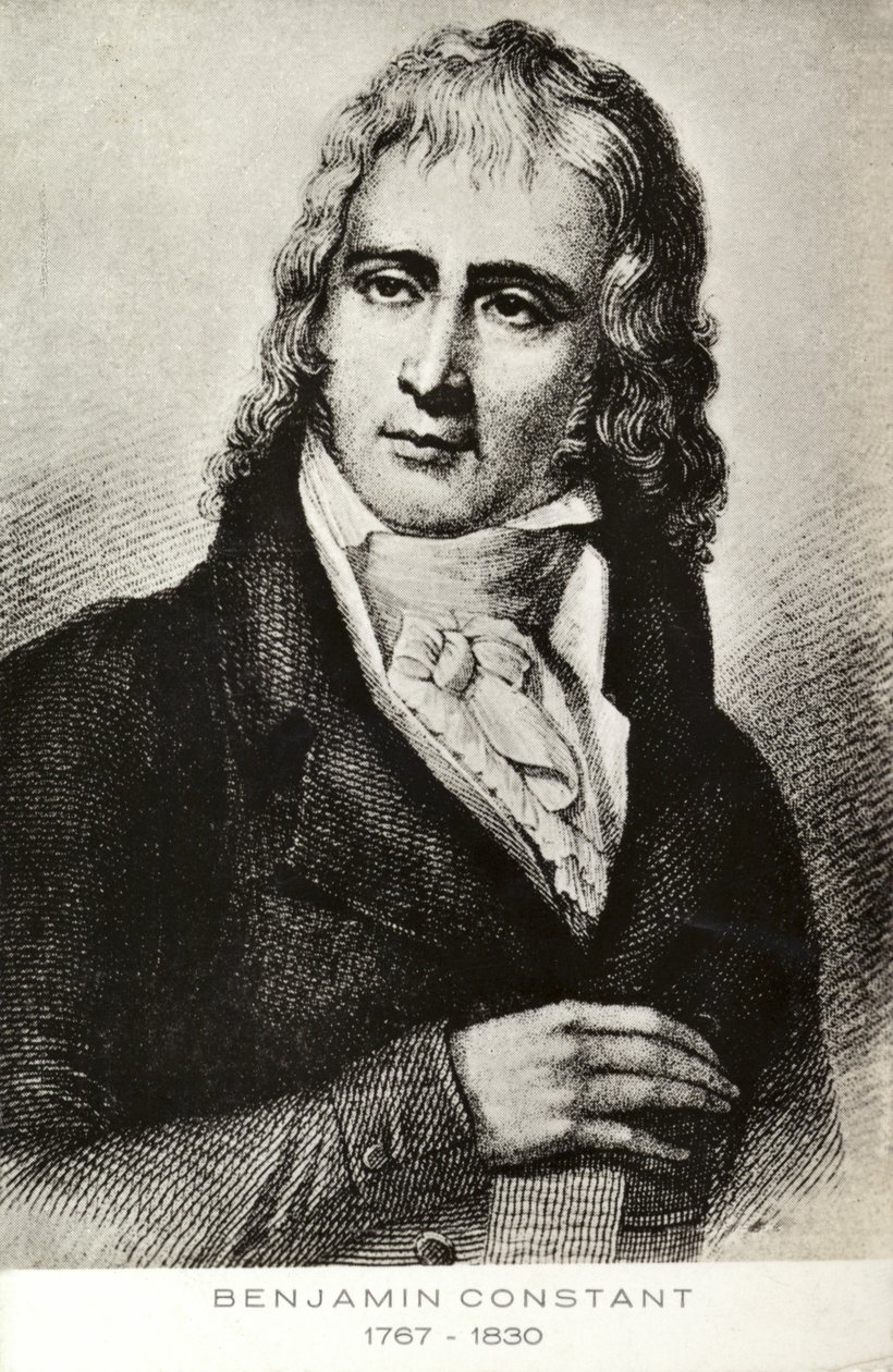 Benjamin Constant (1767-1830), svájci születésű francia politikus és író (litográfia) alkotó: French School