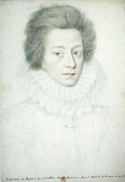 Bernard de Nogaret de La Vallette (1592-1661) Epernon hercege (ceruza papíron) alkotó: French School