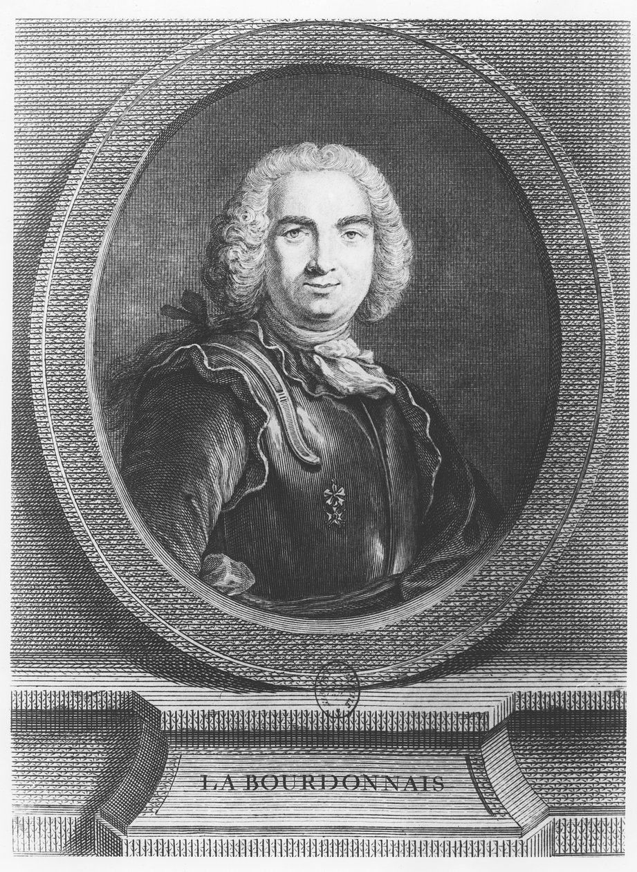 Bertrand François Mahé, La Bourdonnais grófja (metszet) alkotó: French School