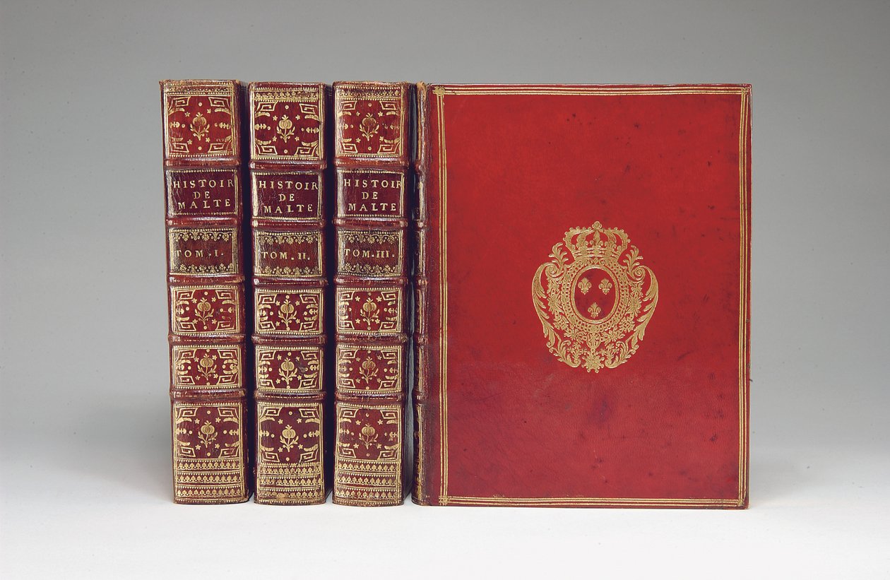 Rene Aubert Vertot "A máltai lovagok története" kötése, Párizs, 1726 alkotó: French School