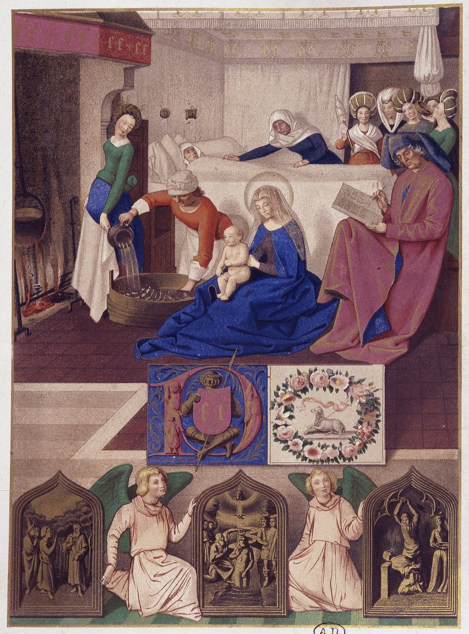 Keresztelő Szent János születése (belső), Franciaország 15. századi festése után. alkotó: French School