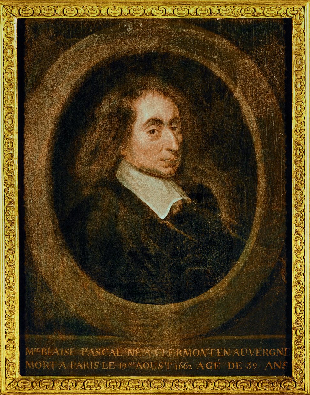 Blaise Pascal ... (olaj, vászon) alkotó: French School