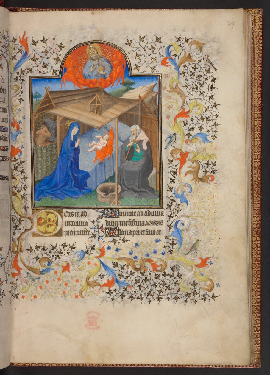 Book of Hours, Add MS 32454 f.29r, Franciaország alkotó: French School