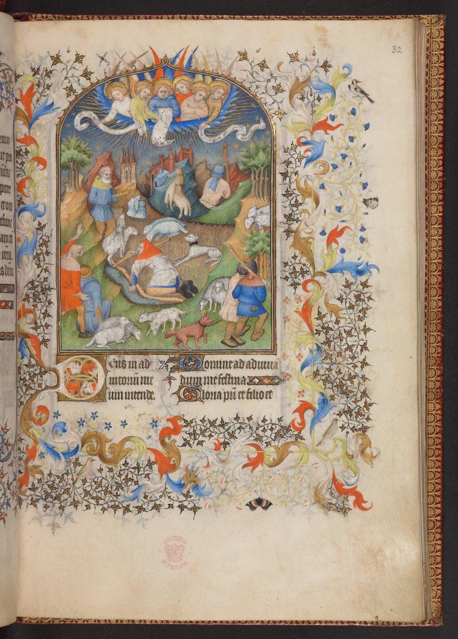 Book of Hours, Add MS 32454 f.32r, Franciaország alkotó: French School