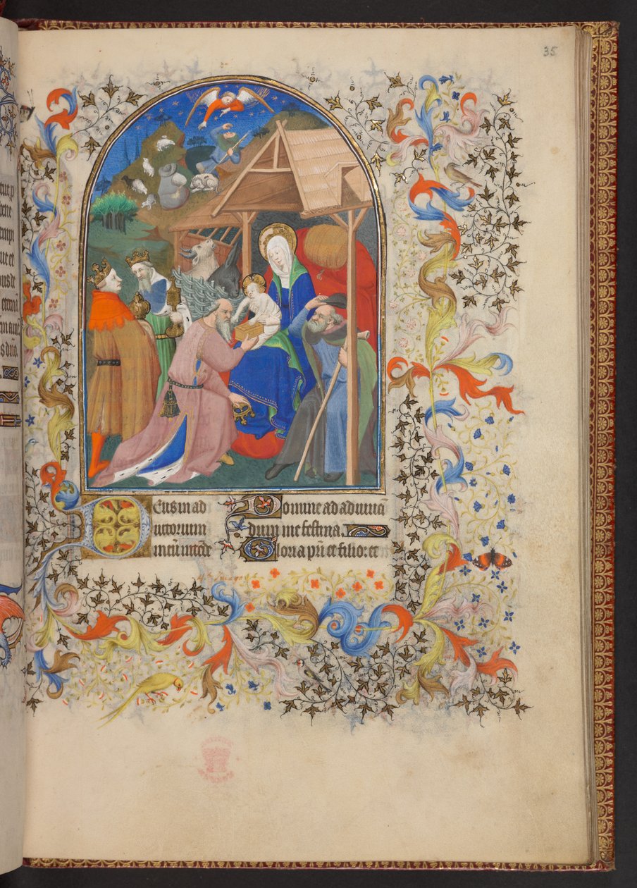Book of Hours, Add MS 32454 f.35r, Franciaország alkotó: French School