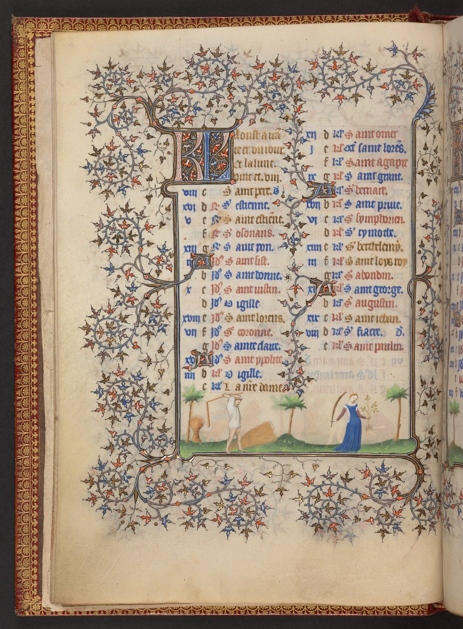 Book of Hours, Add MS 32454 f.5v, Franciaország alkotó: French School