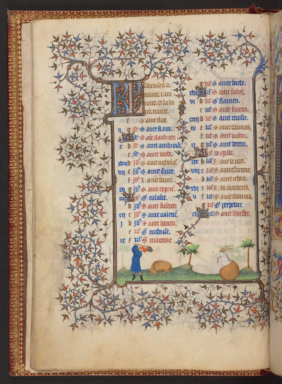 Book of Hours, Add MS 32454 f.7v, Franciaország alkotó: French School