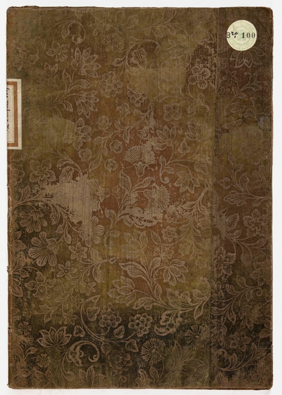 A luccai hercegi palota etikettje, Lucca, 1805 (hímzett textil és papír) alkotó: French School