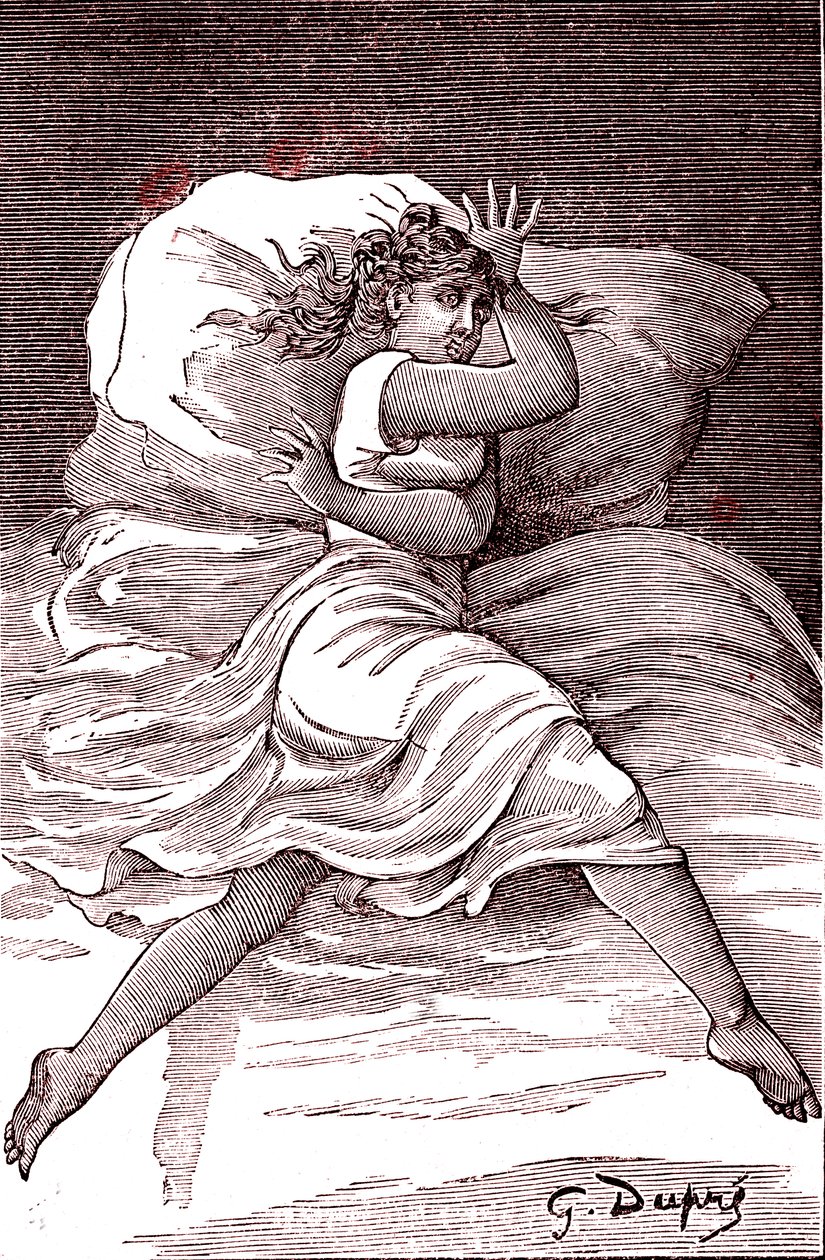 Határos hisztéria. 1887 (metszet) alkotó: French School