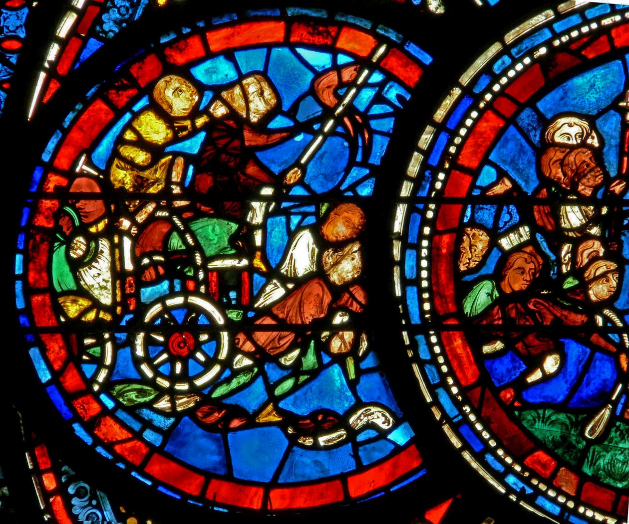Kellékek szállítása a Virgins-képhez (w38) alkotó: French School