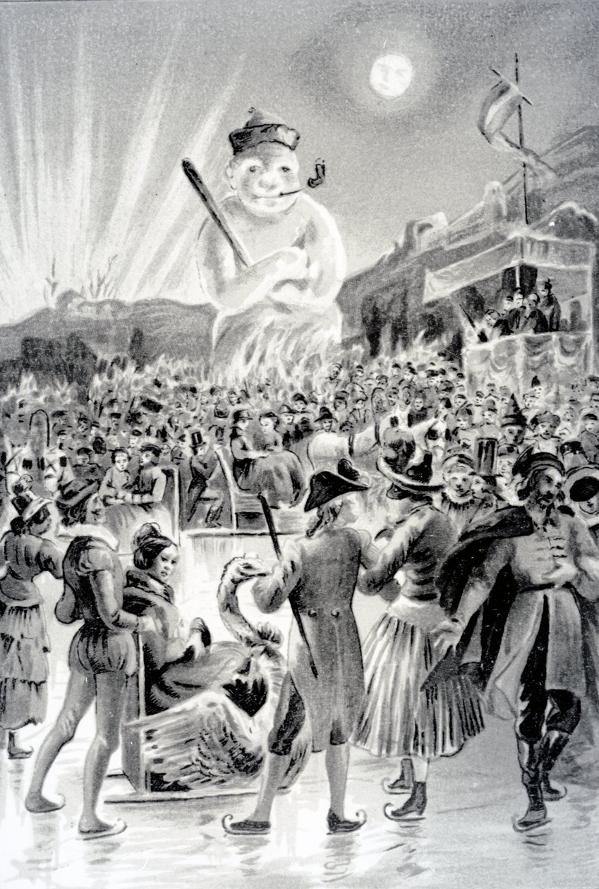Budapest, George Sand illusztrációja A hóemberből, 1887 alkotó: French School