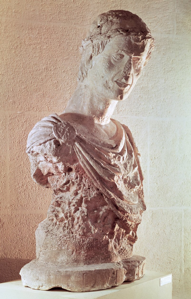 Frigyes császár (1194-1250) mellszobra (mészkő) alkotó: French School