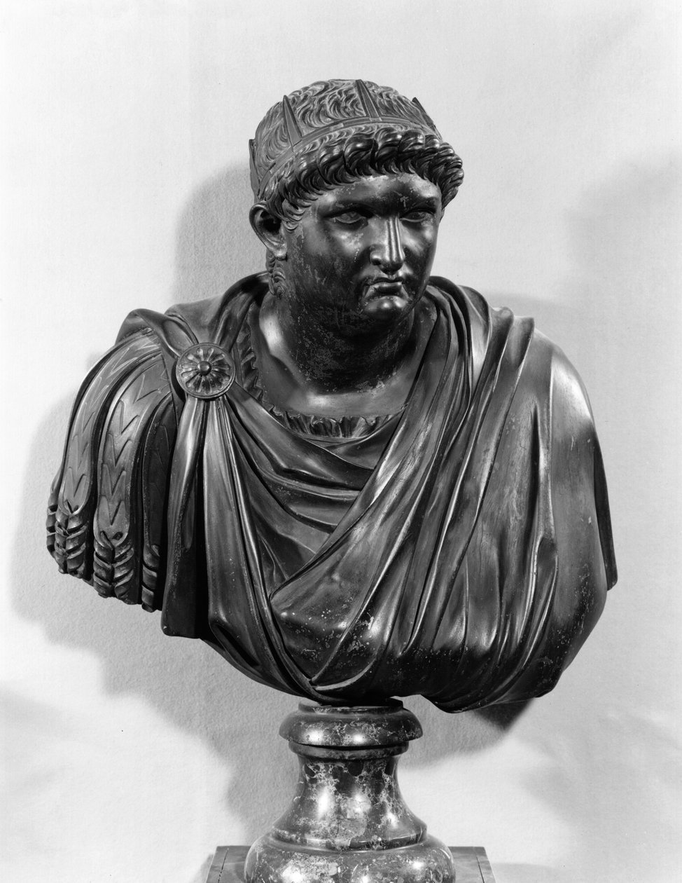Néró mellszobra (i.sz. 37-68), ókori eredeti másolata (bronz) (f/w fotó) alkotó: French School