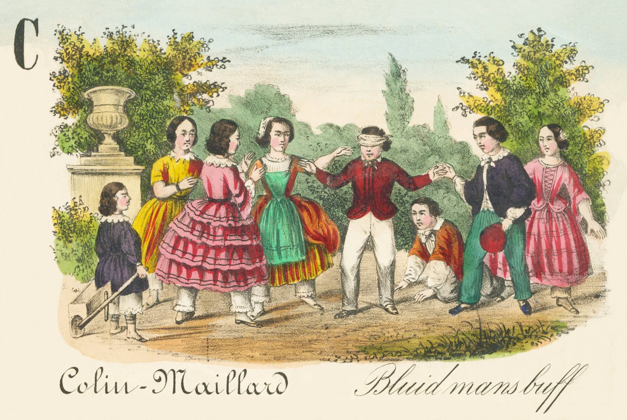 C: Colin-Maillard - Kék férfi alkotó: French School