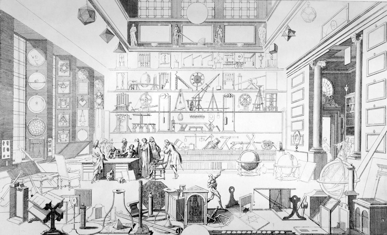 Le Clerc úr geometriai szekrénye, 1710-1712 alkotó: French School